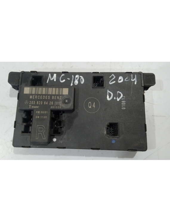 Módulo De Porta Dianteira Direita Mercedes C180 2002 - 2006 Preto