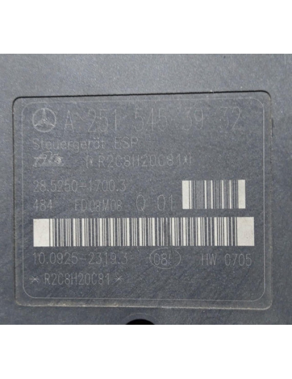 Módulo Abs Mercedes Ml320 3.0 2009 2010 2011 / A2515453932