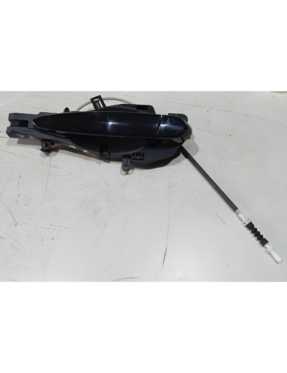 Maçaneta Externa Traseira Esquerda Bmw X6 3.0 2012 Preto