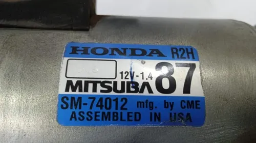 Motor De Arranque Partida Hrv 1.8 2016 - 2021