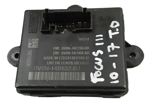 Módulo Porta Traseira Direita Focus 2016 / Bv6n14b532bj Preto Módulo Porta Traseira Direita Focus 2016 / Bv6n14b532bj Preto