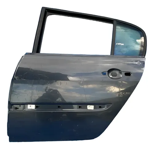 Porta Traseira Esquerda Megane 2006 A 2012 Traseira Esquerdo Preto