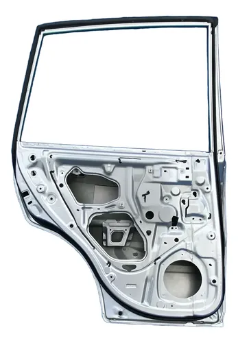 Porta Traseira Esquerda Rav4 2000 Á 2005 Traseira Esquerdo Prateado