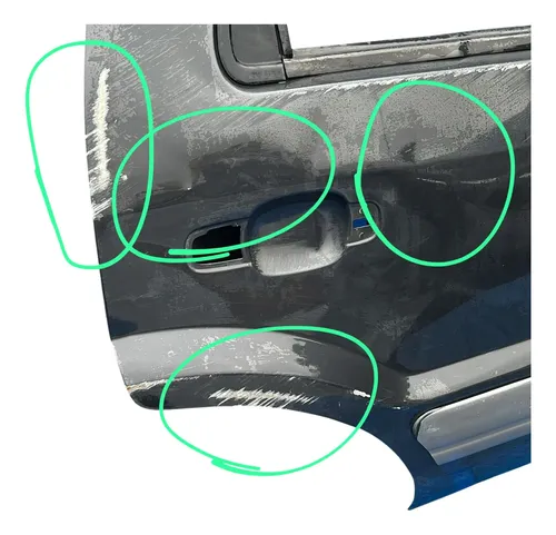 Porta Traseira Direita Ford Ecosport 2004 A 2012 Avarias Traseira Direita Preto