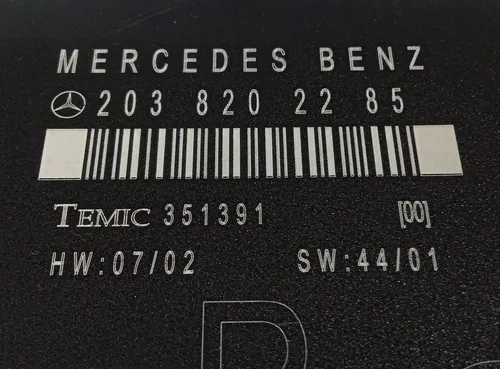Módulo Porta Traseira Direita Mercedes C180 2004 2038202285
