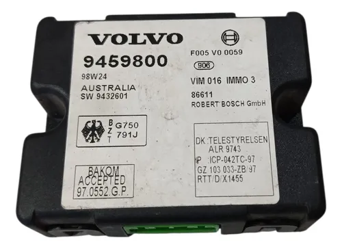 Módulo Ecu Volvo V70 2.5 1998 - 2000 / 9459800 Módulo Ecu Volvo V70 2.5 1998 - 2000 / 9459800