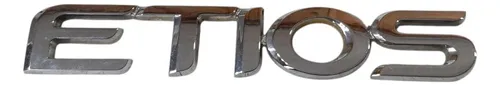 Emblema Letreiro Tampa Traseira Etios 2015 2016 Prateado