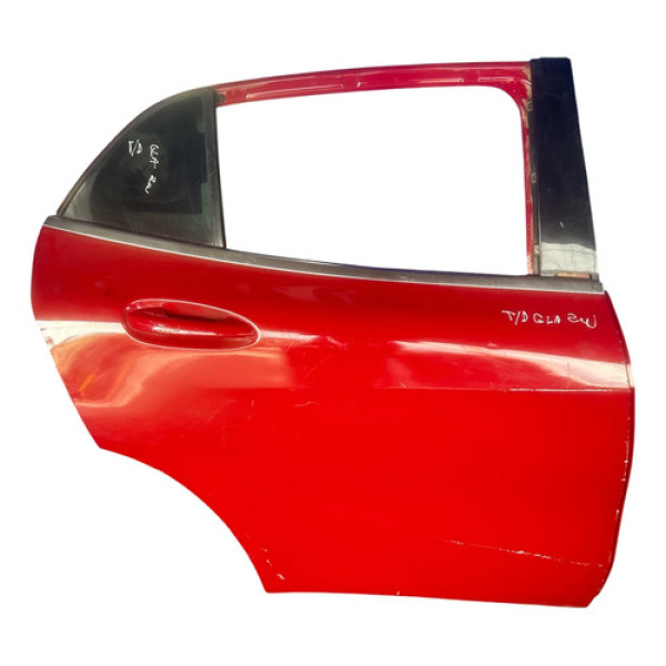 Porta Traseira Direita Mercedes Benz Gla200 2013 Traseira Direto Vermelho