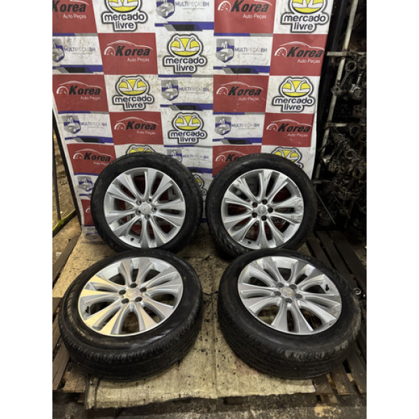 Jogo De Rodas 18 C/ Pneus Chevrolet Tracker 2017 / 2019 Prateado