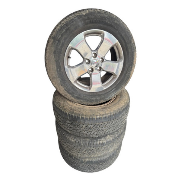 Jogo De Rodas 18 C/ Pneus Jeep Gran Cherokee 2011/2014 Prateado