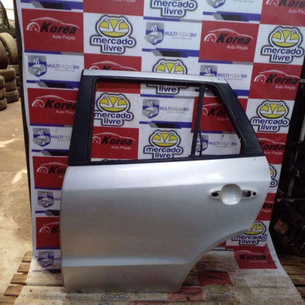 Porta Traseira Esquerda Hyundai Santa Fé 2012 Prateado