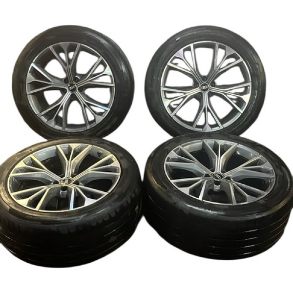 Jogo Rodas Originais 21 C/ Pneus Audi Q8 Prateado