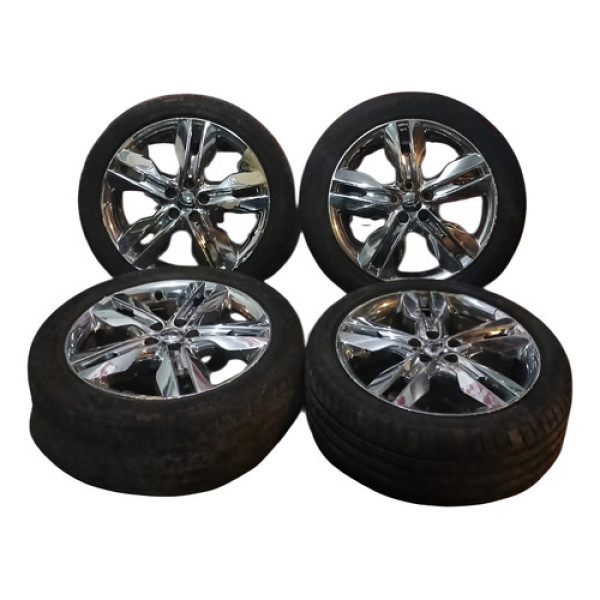 Jogo De Rodas 20 C/ Pneus Ford Edge Prateado
