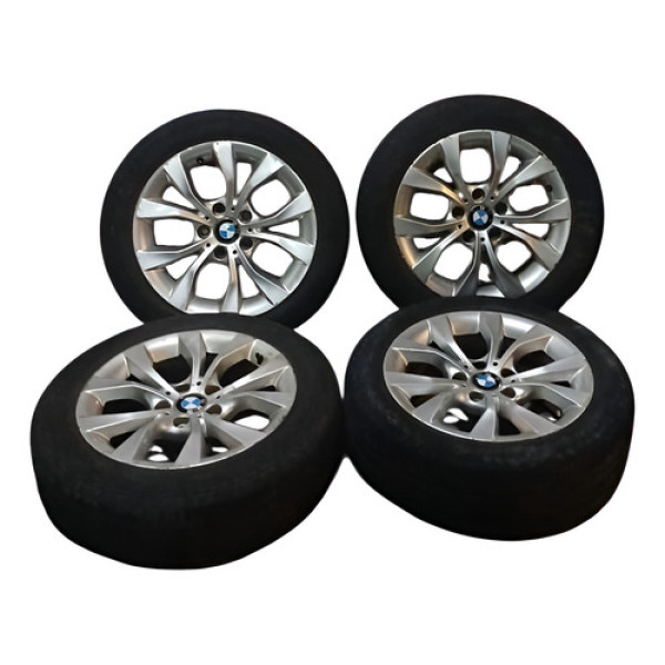 Jogo De Rodas 17 C/ Pneus Bmw X1 2010 / 2012 Prateado