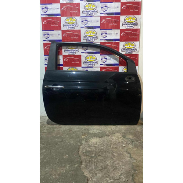Porta Dianteira Direita Fiat 500 2013 Dianteira Dianteiro Preto