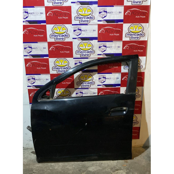 Porta Dianteira Esquerda Chevrolet Cobalt 2012/2019 Dianteira Esquerdo Preta