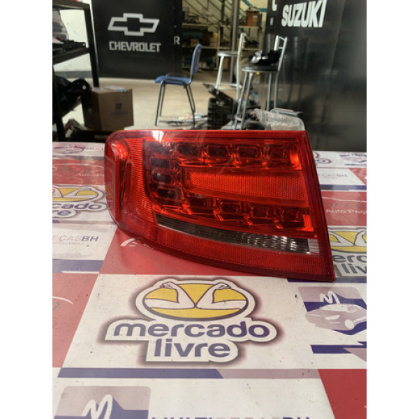 Lanterna Traseira Esquerda Led Audi A4 2009 / 2012 Esquerdo/motorista Vermelho