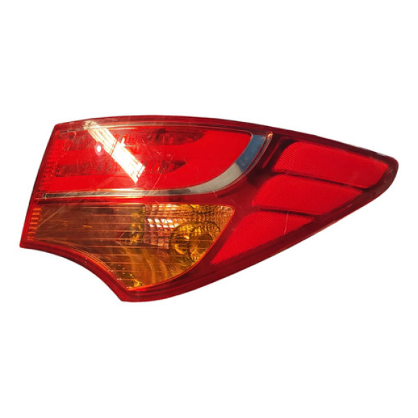 Lanterna Traseira Ld Com Led Hyundai Santa Fé 14/16 Direito/passageiro Vermelho