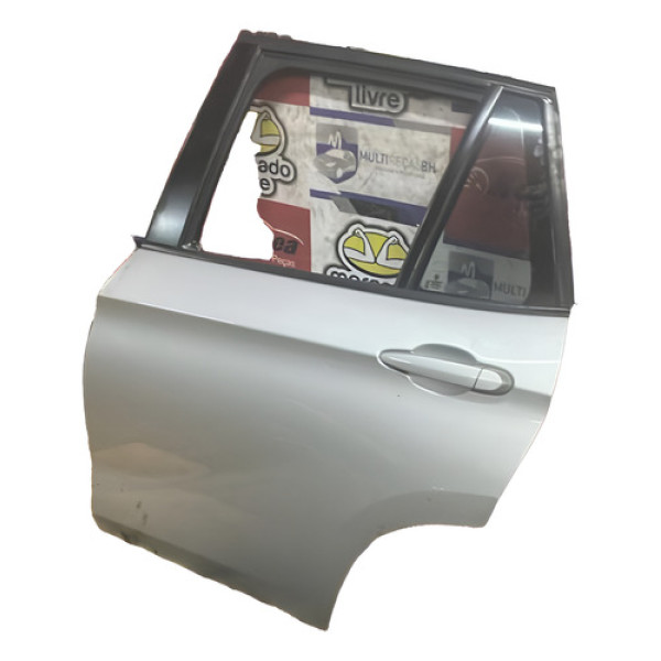 Porta Traseira Esquerda Bmw X1 2010/2015 Traseira Esquerdo Prateado