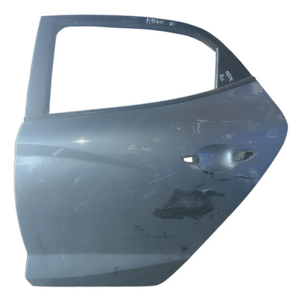 Porta Traseira Esquerda Hyundai Hb20 Hatch 2020/2023 Traseira Esquerdo Prateado