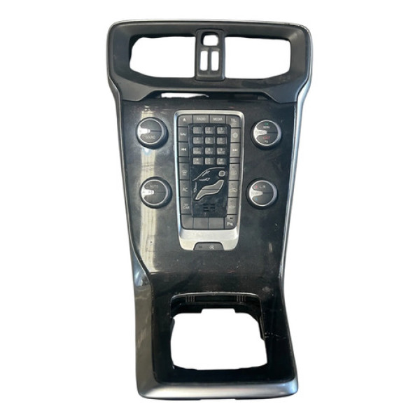 Moldura Com Botões Ar/ Rádio Volvo V40 13/15 Preto