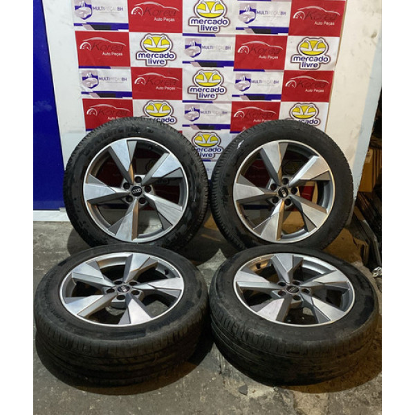 Jogo Rodas 19 C/ Pneus Audi Q5 2022 / 2024 Prateado
