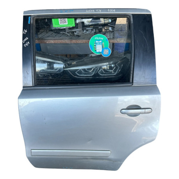 Porta Traseira Esquerda Nissan Livina 2009/14 Traseira Esquerda Cinza