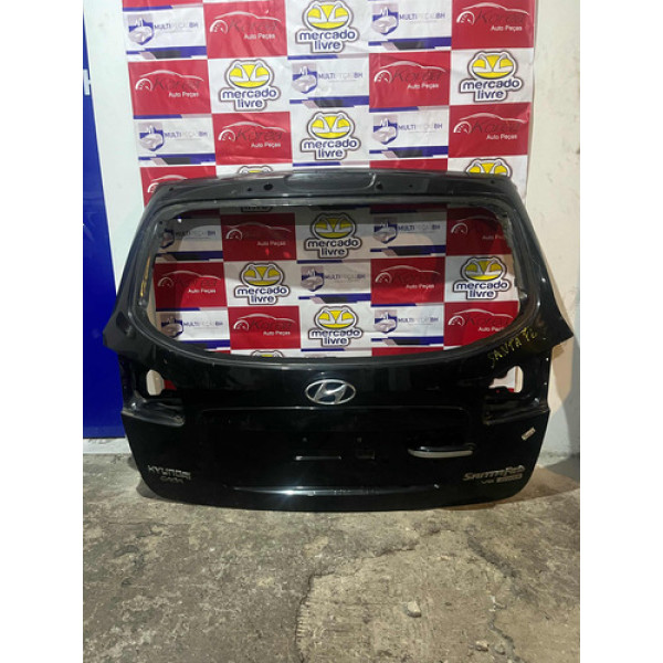 Tampa Traseira Hyundai Santa Fe 2010/2013 Preto