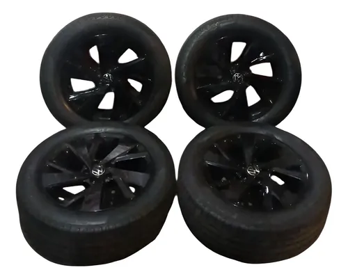 Jogo De Rodas 16 C/ Pneus Volkswagen Nivus Preto