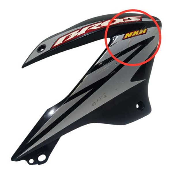Carenagem Aba Tanque Direita Honda Nxr 125 Bros 03/05 Orig Preto