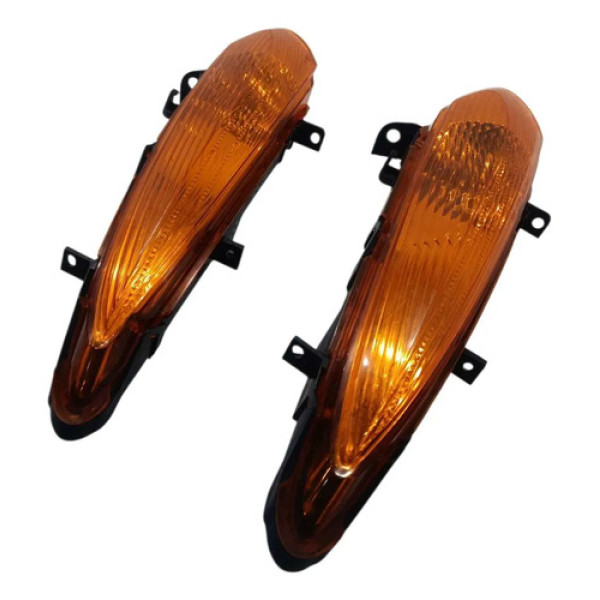 Piscas Dianteiro Par Honda Biz 100 11/17 Original Preto
