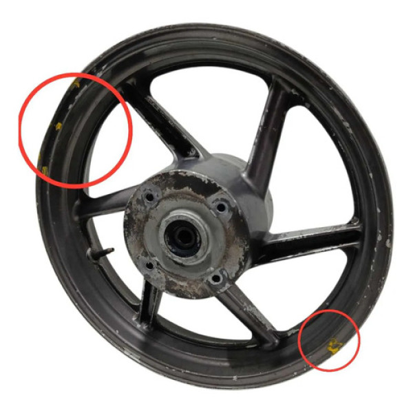 Roda Traseira Honda Cb 500 98/04 Original C/avaria Preto