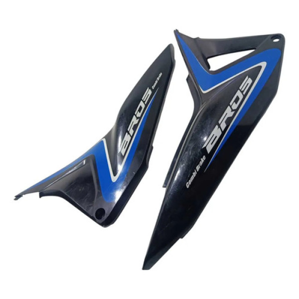 Carenagens Laterais Par Honda Bros 160 15/22 Original Preto