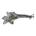 Bacalhau Direito Yamaha Fazer 250 06/17 Original Prateado