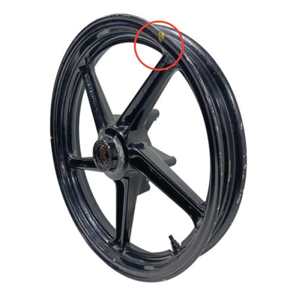 Roda Dianteira Honda Cbx 250 00/08 Original C/avaria Preto