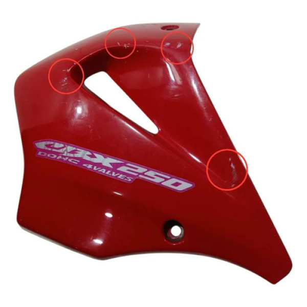 Carenagem Aba Tanque Esq Honda Cbx 250 01/05 Original Vermelho