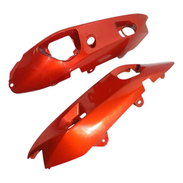 Carenagens Lateral Tras Par Kawasaki Ninja 650r 12/17 Orig Laranja