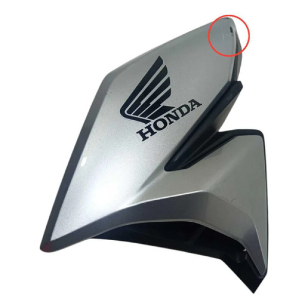 Carenagem Aba Tanque Esq Honda Cg 160 Titan 22/23 Original Prateado