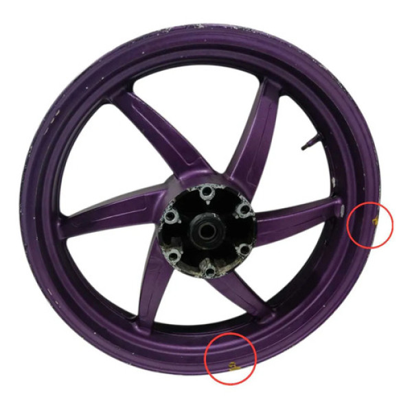 Roda Traseira Kasinski Comet 250 Gt 05/13 Original C/avaria Roxo