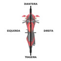 Carenagem Capa Superior Do Farol Factor 125 150 17/23 Preto