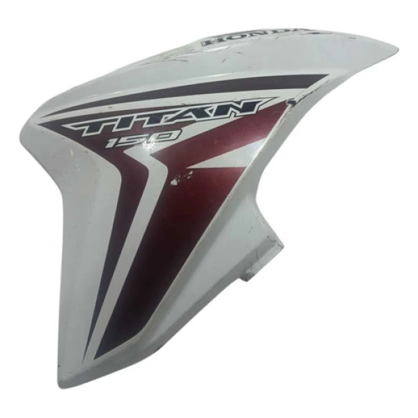 Carenagem Aba Tanque Esquerda Honda Cg 150 Titan 14/15 Origi Branco