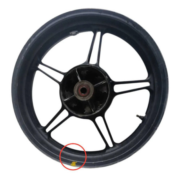 Roda Traseira Tambor Honda Cb 300 09/15 Original C/avaria Preto