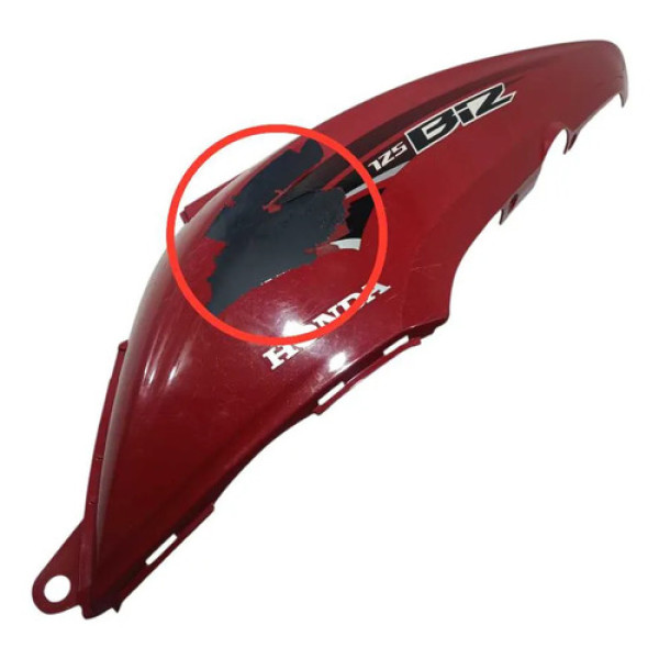 Carenagem Lateral Esquerda Honda Biz 110 18/24 Original Vermelho