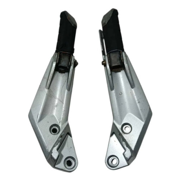 Suporte Pedaleira Traseira Par Yamaha Neo At115 08/12 Origin Prateado