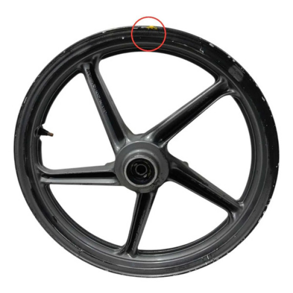Roda Dianteira Honda Cbx 250 00/08 Original C/avaria Preto