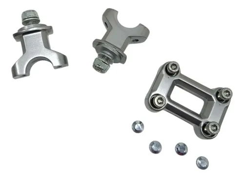 Suporte Riser Guidão Honda Adv 150 20/24 Original Prata