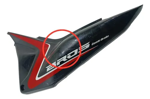 Carenagem Lateral Esquerda Honda Nxr 160 Bros 14/22 Original Preto