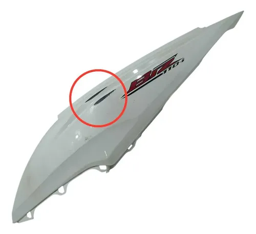 Carenagem Lateral Esquerda Honda Biz 125 11/17 Original Branco