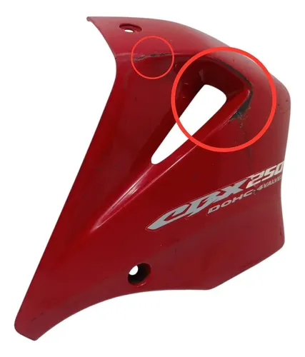 Carenagem Aba Tanque Direita Honda Cbx 250 01/05 Original Vermelho