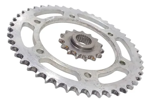 Pinhão Coroa Yamaha Fazer 250 18/24 Original Prateado